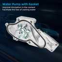 LesNau Timing Belt Kits with Water Pump for Car Engine Compatible with 2003-2018 Honda Accord Pilot Odyssey Ridgeline Acura MDX RDX RL TL TSX ZDX - Replace TCKWP329, TKH-002, TKH002