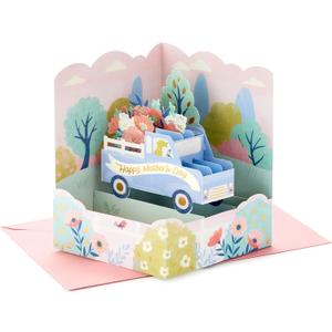 Hallmark Paper Wonder Mother's Day Pop Up Card (Truckload of Flowers)