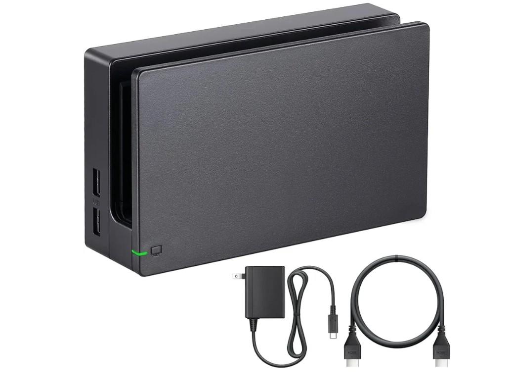 TV Dock Station for Switch - 3 in 1 Replacement TV Base Docking Station Set with Upgraded IC Module, Charger, HDMI Cable Accessories for Switch Console - Not for Switch 2