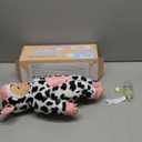 BABESIDE Baby Doll Girl - 17-Inch Soft Body Realistic Baby Doll with Blue Eyes and Cow Outfit Lightweight Real Life Baby Dolls for 3+ 4 5 6 7 8 9 Years Girl Birthday Gifts, Pretend Play and Christmas