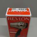 REVLON 1875W Compact Folding Handle Hair Dryer | Great for Travel (Gold/Black)