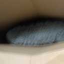 Furhaven 23" Round Calming Donut Dog Bed for Indoor Cats & Small Dogs, Washable, For Dogs Up to 20 lbs - Shaggy Plush Long Faux Fur Donut Bed - Gray, Small, 23.0"L x 23.0"W x 9.0"Th
