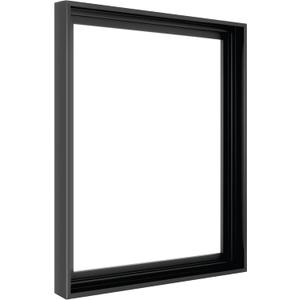 MCS Canvas Float Frames 16x20 Canvas Black Frame, Vertical & Horizontal Wall Hanging Large for Canvas Paintings (1-Pack)