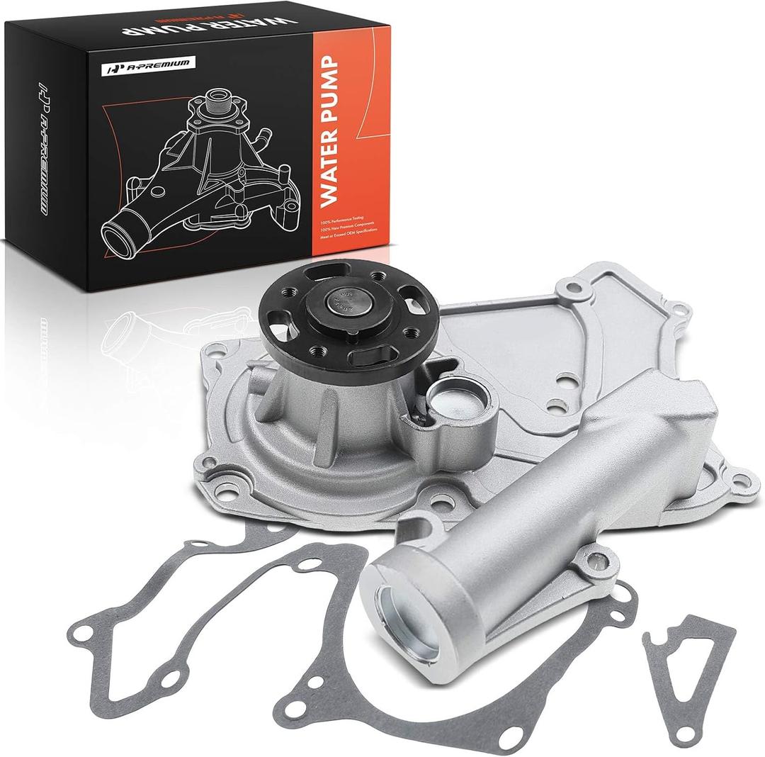 A-Premium Engine Water Pump Compatible with Hyundai, Kia Car - 2006-2016 - Azera, Entourage, Genesis, Santa Fe, Sonata, Veracruz, Amanti, Borrego, Sedona, Sorento - Only fit DOHC V6 3.8L, 3.5L, 3.3L