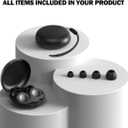 Ear Plugs for Sleeping Noise Cancelling,Comfortable Silicone Earplugs for Sleeping Hearing Protection Ear Plugs for Sleep, Focus, Noise Sensitivity (Black)