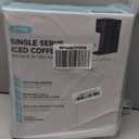 Mini Hot and Iced Coffee Maker Single Serve, for K Cup and Ground, 6 to 14 Oz Brew Sizes, with Recipe Book, for Home, Travel, RV, Office and Dorm, Classic Black (2.0 Version)