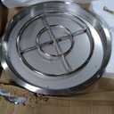 Stanbroil 31-Inch Round Fire Pit Burner Pan, Drop-in Fire Pit Insert
for Natural & Propane Gas Firepit Table, Stainless Steel, BTU 296,000 Max