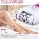 Epilator Smooth Glide Epilator for Women Face RechargeableEpilator for Women FacialEpilator Hair Remover Smooth GlideEpilator for WomenFace Bikini Hair Removal Arms/Face/Peach Fuzz White Portable Pink