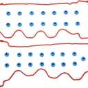 LIMICAR Engine Valve Cover Gasket Set VS50687R Compatible with 2007 2008 2009 2010 Expedition Lincoln Navigator Mercury Mountaineer 4.6L 5.4L SOHC VIN 5 8 H