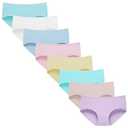 Linabor Girls Underwear Teen Briefs Soft Breathable Panties 14Y, PCS 8
