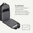 SwissGear 1900 Mini ScanSmart 16-Inch Backpack, Fits Up to 13-Inch Laptop, RFID Protection & ScanSmart TSA-Friendly Compartment, Black/Yellow