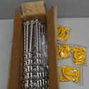 16 PCS Screw in Tent Stakes for Women Men - Ground Anchors for Sand, Canopy, Trampolines, Camping Aluminium Heavy Duty Rust Prevention Pegs Drillable Lightweight Safe - Silvery 14 inch