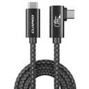 8K USB 4 Cable 40Gbps 240W Fast Charge C-C Cable for Laptop/Monitor/Portable Hard Drive/Docking Station, 2m (6.6ft), Angle