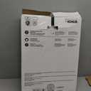 KOHLER 4636-RL-0 Cachet ReadyLatch Elongated Slow Close Toilet Seat, Soft Close Toilet Seat Quiet Lid, Contoured Grip-Tight Bumpers Installation Hardware, Apartment Essentials, White
