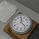 WANGIRO 8 Inch Silver Wall Clock Silent Movement Round Clock Battery Powered Clock Easy to Read Perfect for Living Rooms Bedrooms Offices Deal Gift for Home Decor Enthusiasts, Space Silver