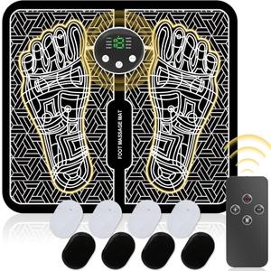 EMS Foot Massager, Transcutaneous Electronic Nerve Stimulator for Pain Relief,TENS & PMS, Powered Muscle Stimulation