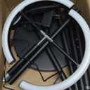 SIBRILLE LED Floor Lamp - Rotatable Standing Lamp with Touch & Remote Control, 3000-6000K, 22W Modern Floor Reading Light, Dimmable Corner Uplighter for Living Room Bedroom Office, Black