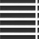 6PCS Black Landscape Edging - 40" L x 6" H Each (20ft Total) Galvanized Steel Edge for Lawn Yard- No-Dig Hammer-in Heavy Duty Metal Edging Border with 6 Clips