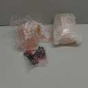 HKSZEH 12 Pcs Pink Plastic Ribbed Coupe Glasses Detachable 7oz Flower Cocktail Glasses Modern Wavy Plastic Cocktail Coupes Disposable Martini Glasses Mimosa Glassware champagne goblets (12, PInk)