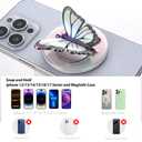 BANGMANG [2026 All-New] for MagSafe Butterfly Phone Grip, Glitter White