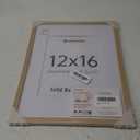 upsimples 12x16 Frame, Natural Solid Wood Picture Frames, Display 8.5x11 with Mat or 12 x 16 Without, Vertical & Horizontal Wall Hanging, 1 Pack, Natural