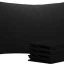 NTBAY Queen Pillowcase Set - 4 Pack Brushed Microfiber 20x30 Pillowcases - Soft, Wrinkle-Free, Fade-Resistant, Stain-Resistant, Black Pillowcases with Envelope Closure - 20x30 Inches, Black