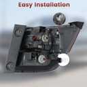 Tail lights Assembly Compatible with Honda Odyssey 2014-2017 OE Style Rear Left Outer Light Taillights Replacement for HO2804104 33550TK8A11