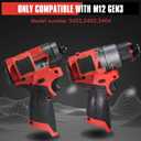TMEDW 2 Pack Magnetic Bit Holder for Milwaukee M12 GEN3, Magnetic Tool Holder with Two Screws