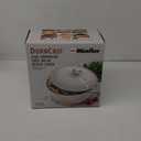 Mueller Cast Iron Dutch Oven Pot with Lid, 6 Quart Enameled, Dual Handles, Stainless Steel Knob, Stew & Induction Pot - For Braising, Roasting, Baking, Cast Iron Bread Pan with Lid, White