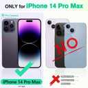 TUCCH Case Wallet for iPhone 14 Pro Max 6.7", RFID Blocking 4 Card Holder Stand [Shockproof TPU Interior Shell] PU Leather Magnetic Protective Flip Cover, Black