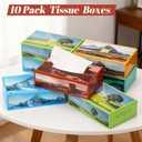 Outus 10 Pack Facial Tissues Boxes Set Bulk, Cube 3-Ply Soft Tissues with 800 Sheets 3 Ply Napkins Bible Verse Religious Church Gift for Travel Home Car Accessories