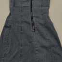Sexy Denim Strapless Dresses for Women Y2K Jeans Corset Backless Tube Bodycon Mini Dress Clubwear (Small, A-light Blue)