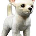 FRANKIEZHOU Realistic Chihuahua Plush, Puppy Dog Stuffed Animals for Kids, Girls Gifts, Hugging Pillow