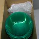 24 Pack 32oz St Patrick's Day Buckets with Lids and Straws Plastic Shamrock Cocktail Rum Buckets for Drink and Ice Cream Reusable Punch Bowls Cups for Party (Style 3, Green, Light Green) (Clover)