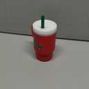 Infantino My 1st Tumbler Christmas Edition, Silicone Sippy Cup with Straw & Handle, Spill-Resistant Baby Cup for On-the-Go, BPA-Free Transition Cup, Christmas Tree (9 Ounces, Red)