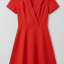 Women's Vintage Tea Dress, Short Sleeve Cocktail Party Dress Work Church Casual Dress M