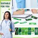 Sayglossy 24 sets Mental Health Awareness Pens Bulk Motivational Retractable Green Ribbon Ballpoint Pen Black Ink with Motivational Cards Bookmarks for Office Charity Favors Items Supplies Accessories