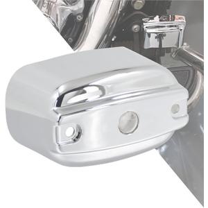 HDBUBALUS Motorcycle Rear Brake Master Cylinder Cover Fit For Harley Touring Electra Road Glide Softail Trike 1999-2017 Chrome