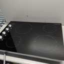 AMZCHEF 30 Inch Electric Cooktop, Built-in with 4 Burners Max 7000W with 30" Glass Ceramic Cook Top,Knob control, Hot Surface Indicator,220V - 240V Hard Wire, No Plug