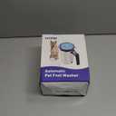 Rechargeable Automatic Dog Paw Cleaner, Dog Paw Washer Cup, 2 in 1 Portable Pet Paw Cleaner with Soft Silicone Brush, 7.4V High Power, Dog Foot Washer Suitable for Big Dog and Cat Grooming (Blue)