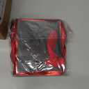 Yeaqee 50 Pcs Mini Metallic Paper Gift Bags with Handle 4x4.75x2.2'' Small Gift Bag DIY Tag Thank You Party Favor for Mother's Day Wedding Graduation Baby Shower Birthday Jewelry (Black,Red)