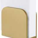 ALELION Gold Napkin Holder for Table, Wooden Upright Napkin Holders for Kitchen, Standing Napkin Dispenser for Kitchen Dining Room Party Cocktail Outdoor Use (Unlettered)