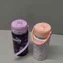 Fimibuke Kids Insulated Water Bottle, 14oz BPA FREE Double Wall Vacuum Tumbler 18/8 Stainless Steel Leak Proof Kids Cups with Straw Metal Water Bottle for School Boy Girl (2 Pack, RAINBOW/MERMAID)