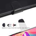 Cellular Phone Case for BLU View 2 / B130DL, PU Leather Wallet with Card Slots, Shockproof Protective Flip Cover, Black