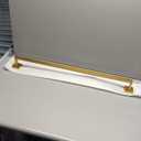 KOKOSIRI 32 Inch Gold Bath Towel Bar Bathroom Towel Rack Towel Holder Shower Hand Towel Hanger,Total Length 33.3 Inch, Brushed Gold, B4003BG-L32