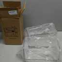 Nicunom 2 Pack Stackable Plastic Storage Bins Open Front, Clear Pantry Organizer Bin Household Food Storage Bin for Kitchen Countertops Cabinet Shelf Fridge