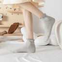 Hstyle 6 Pairs of Ruffle Socks Women, Cute Ruffle Ankle Socks (White), Size: 9-11