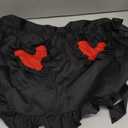 Women Waist Apron with 2 Love Pockets, Waitress Work Apron for Kitchen Restaurant Coffee Shop, Costume Apron