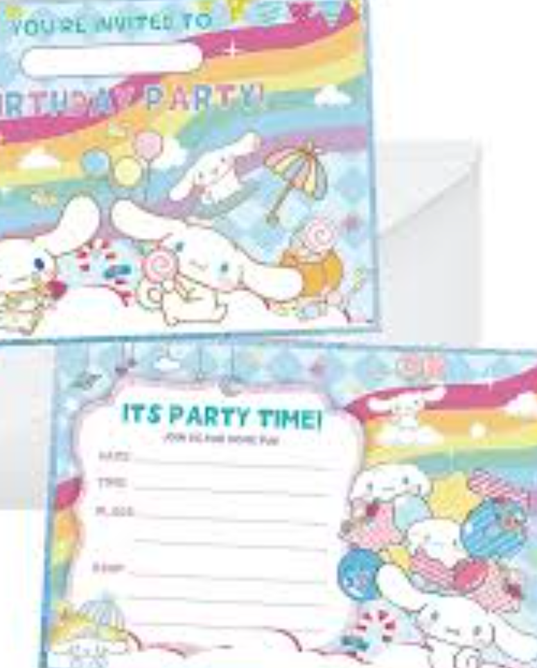 Generic 24-Piece Complete Party Package for Kids' Birthday Party - Includes Invitation Cards and Envelopes.   96 pcs