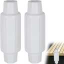 DEDU Dock Bumpers for Poles 2 Pack, Dock Post Bumpers 2" Diameter, Dock Bumpers for Docking Dock Pole Bumpers for Post Slip-on Vertical Protection Soft UV-Resistant Marine Grade Vinyl (White)